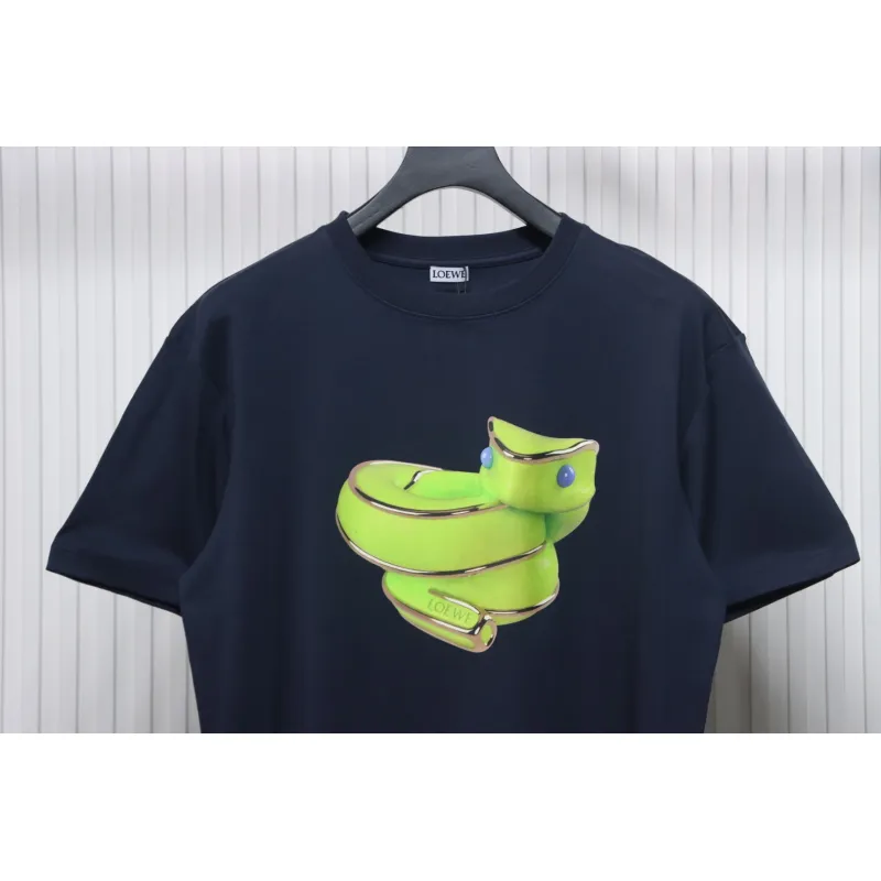 Loewe Limited Edition Snake Short Sleeve T-Shirt Blue