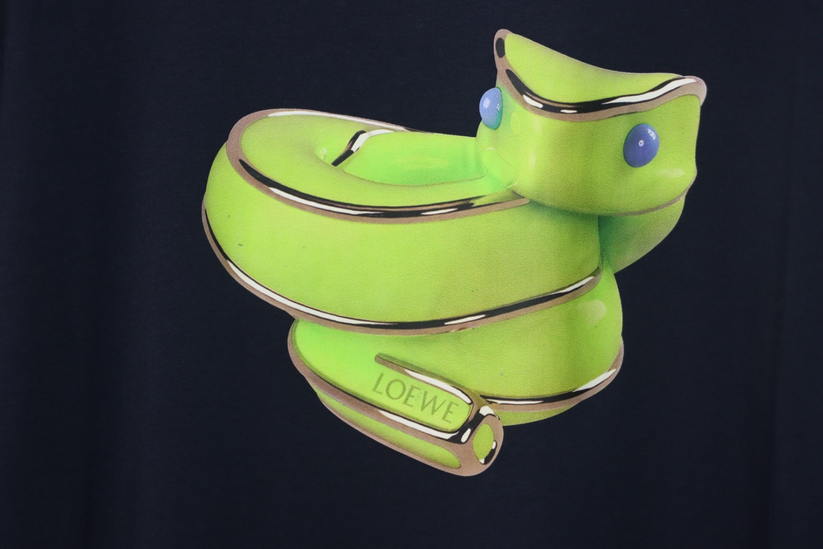 Loewe Limited Edition Snake Short Sleeve T-Shirt Blue