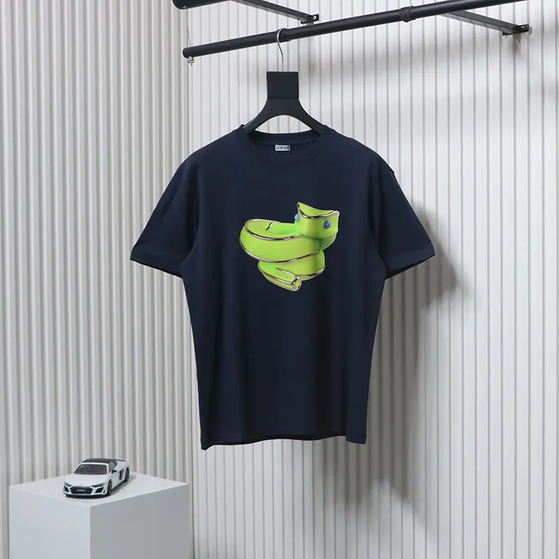 Loewe Limited Edition Snake Short Sleeve T-Shirt Blue