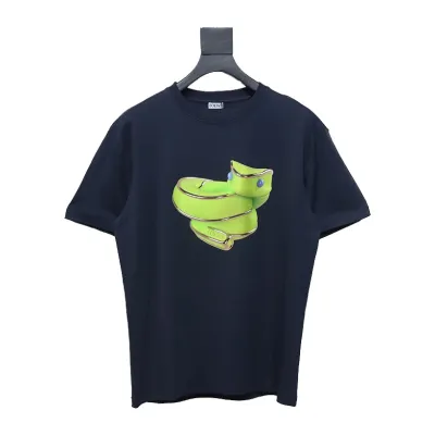 Loewe Limited Edition Snake Short Sleeve T-Shirt Blue 01