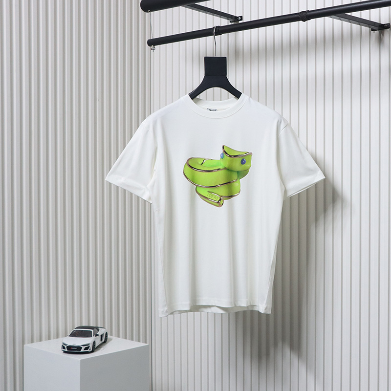 Loewe Limited Edition Snake Short Sleeve T-Shirt White