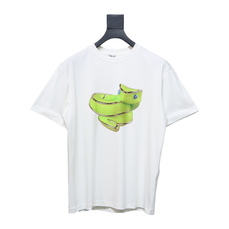 Loewe Limited Edition Snake Short Sleeve T-Shirt White