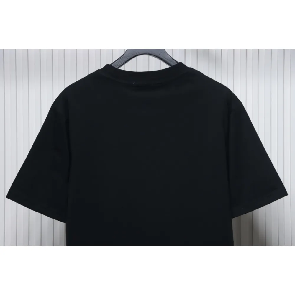 Loewe Suna Fujita co-branded rabbit embroidered short-sleeve black