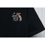 Loewe Suna Fujita co-branded rabbit embroidered short-sleeve black