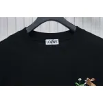 Loewe Suna Fujita co-branded rabbit embroidered short-sleeve black
