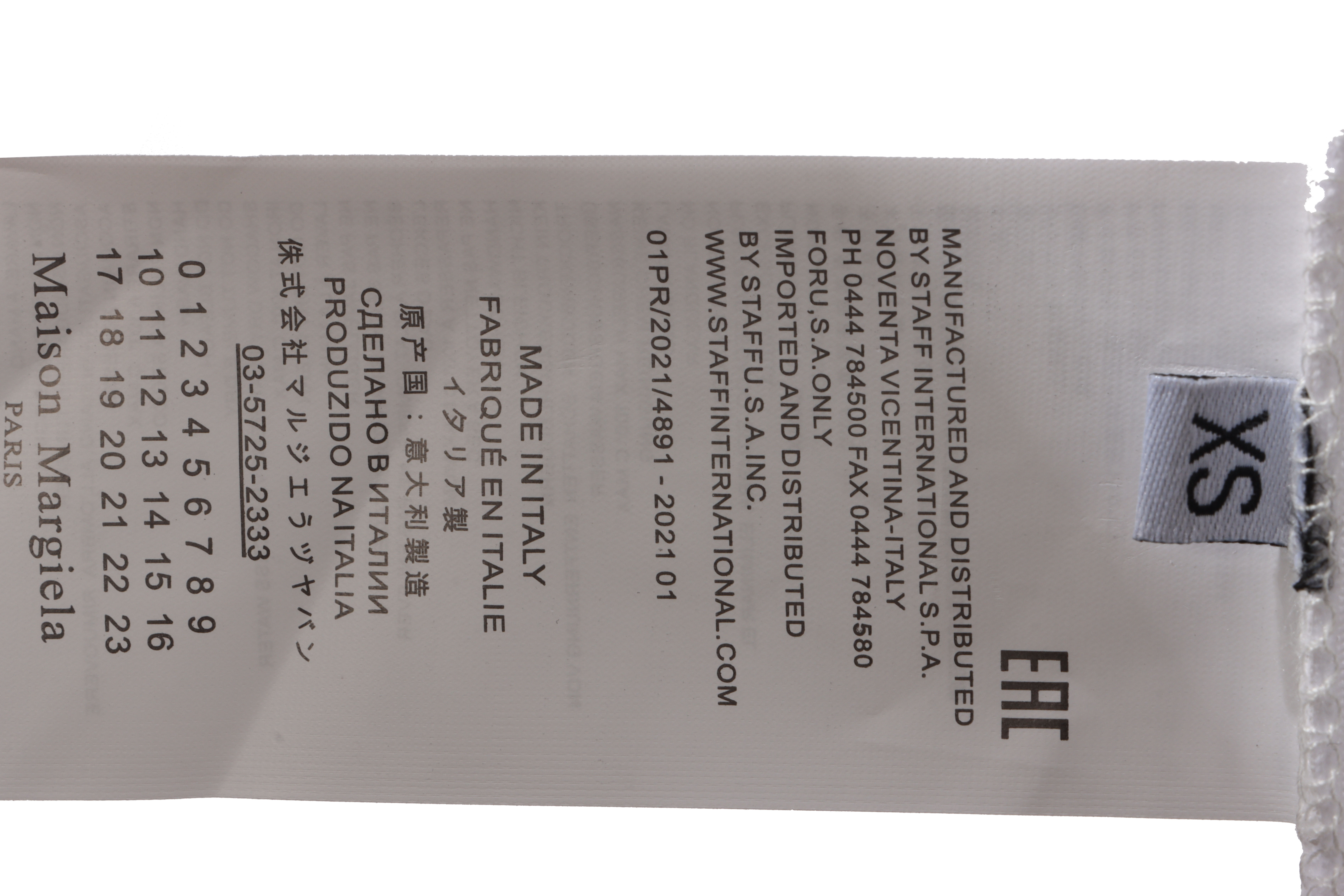 Maison Margiela Digital rubber short sleeves white