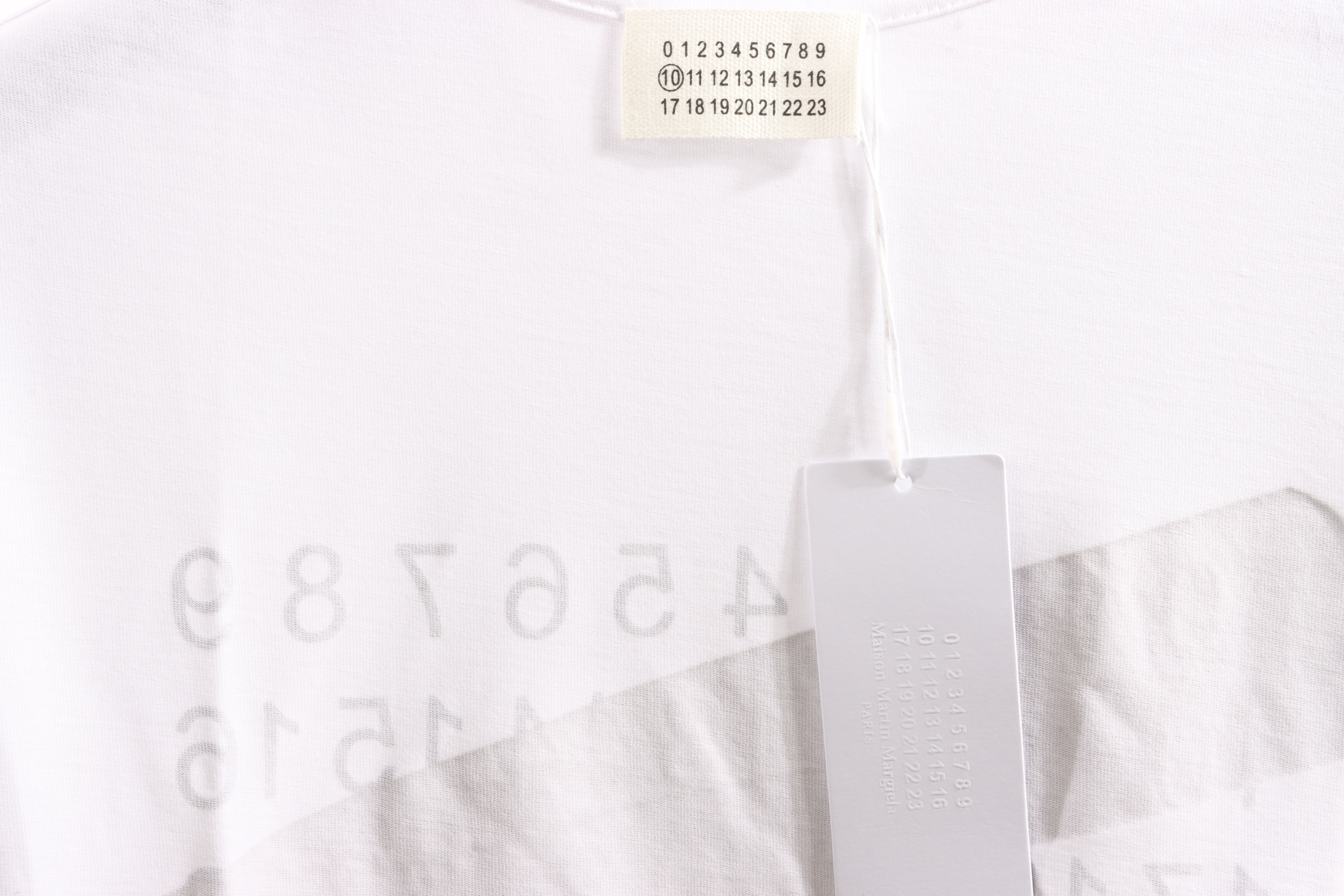 Maison Margiela Digital rubber short sleeves white