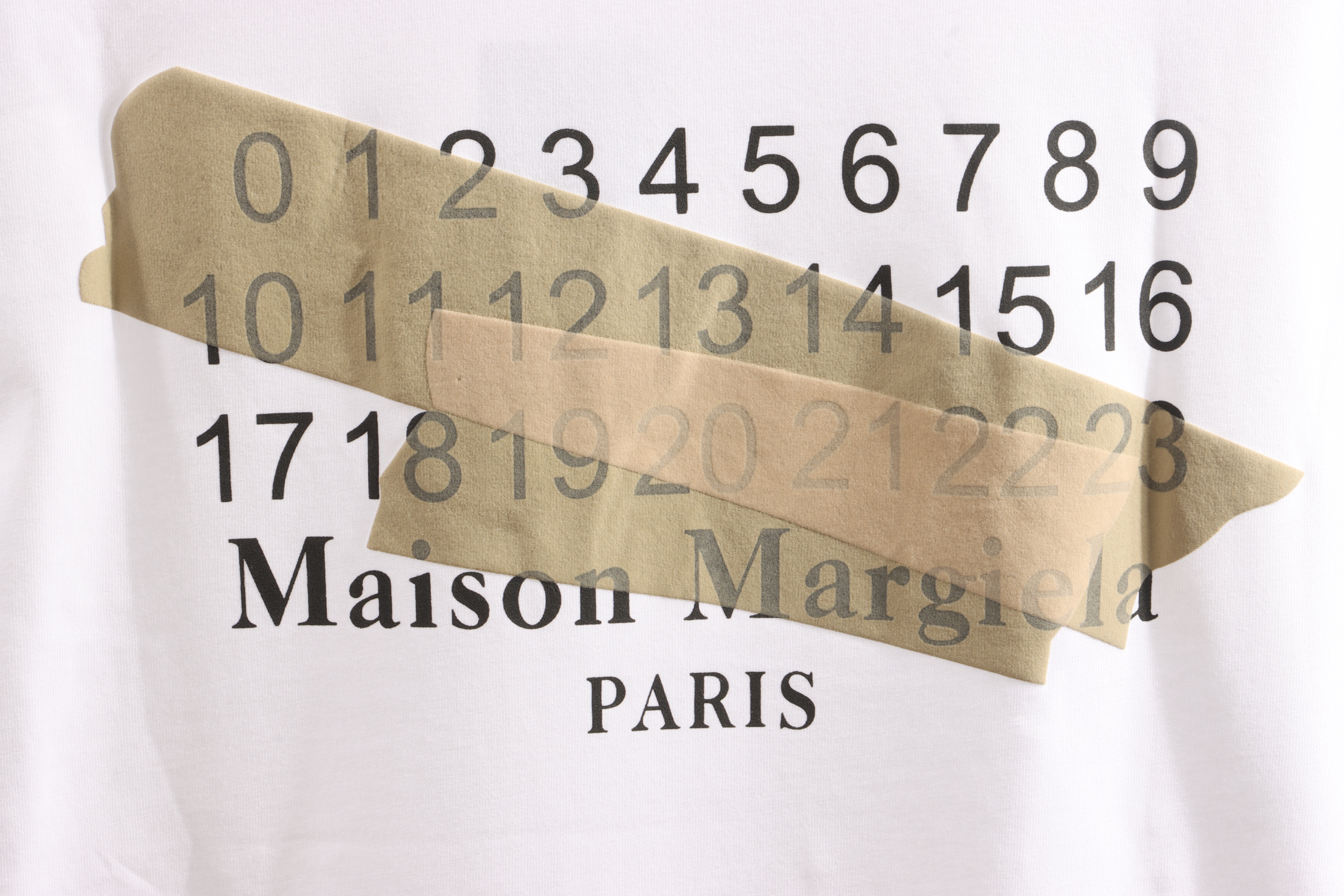 Maison Margiela Digital rubber short sleeves white