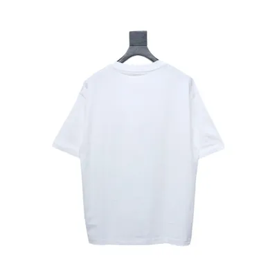 Maison Margiela Geometric Numbers Embroidery Short Sleeve T-Shirt White 02