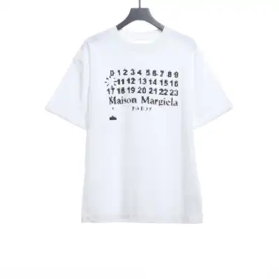 Maison Margiela Mosaic classic letter short sleeve white 01