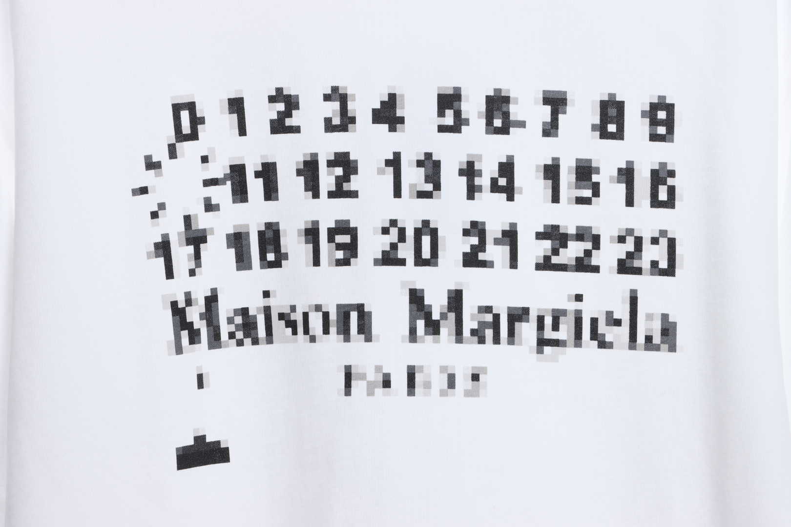 Maison Margiela Mosaic classic letter short sleeve white