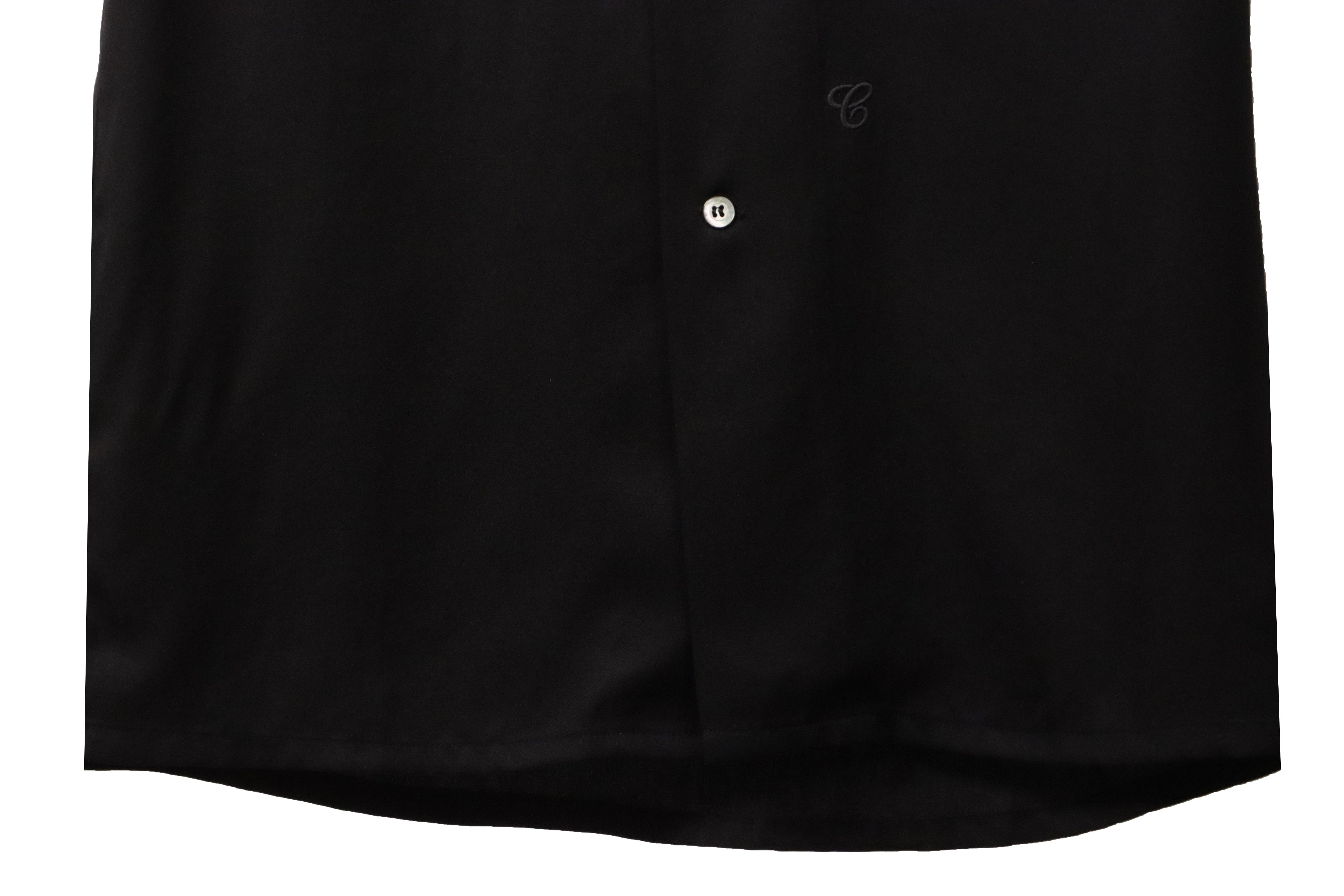 Maison Margiela Square Embroidery Short Sleeve Shirt Black