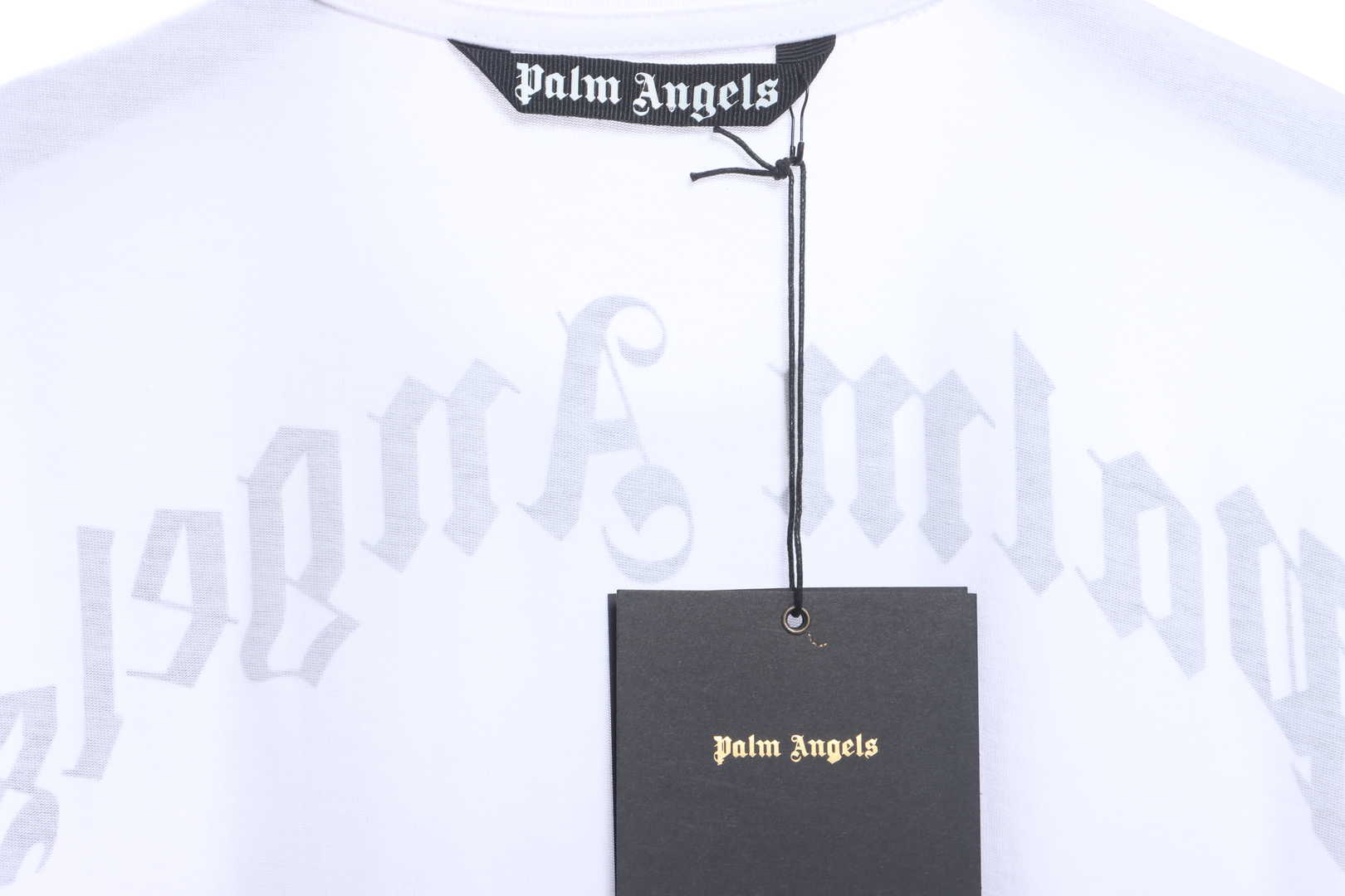 Palm Angels Transparent Broken Head Bear Print Short Sleeve White