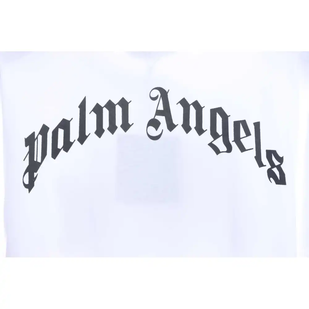 Palm Angels Transparent Broken Head Bear Print Short Sleeve White