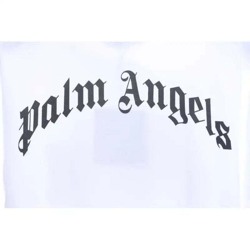 Palm Angels Transparent Broken Head Bear Print Short Sleeve White