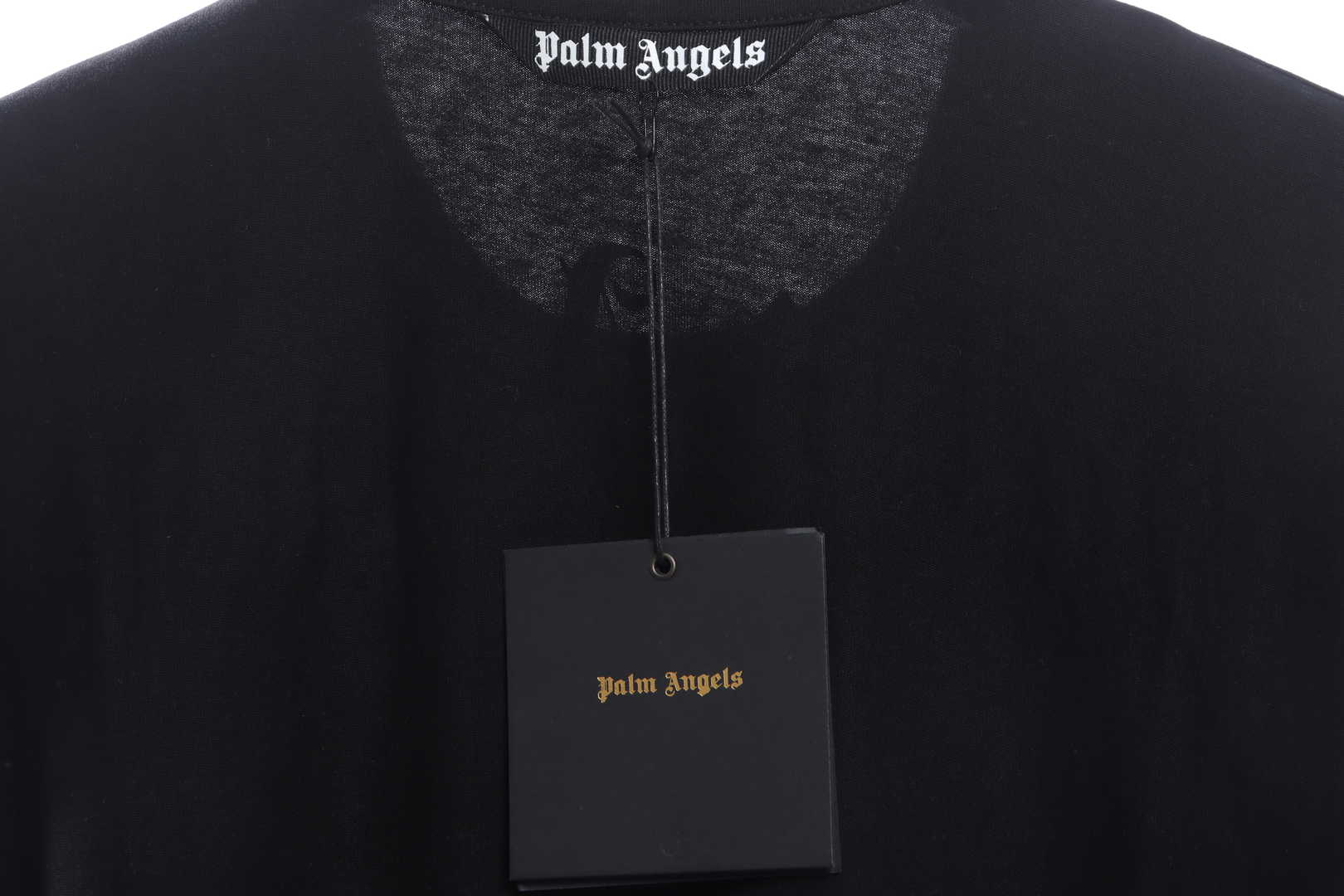 Palm Angels Yellow Broken Head Bear Print Short Sleeve black
