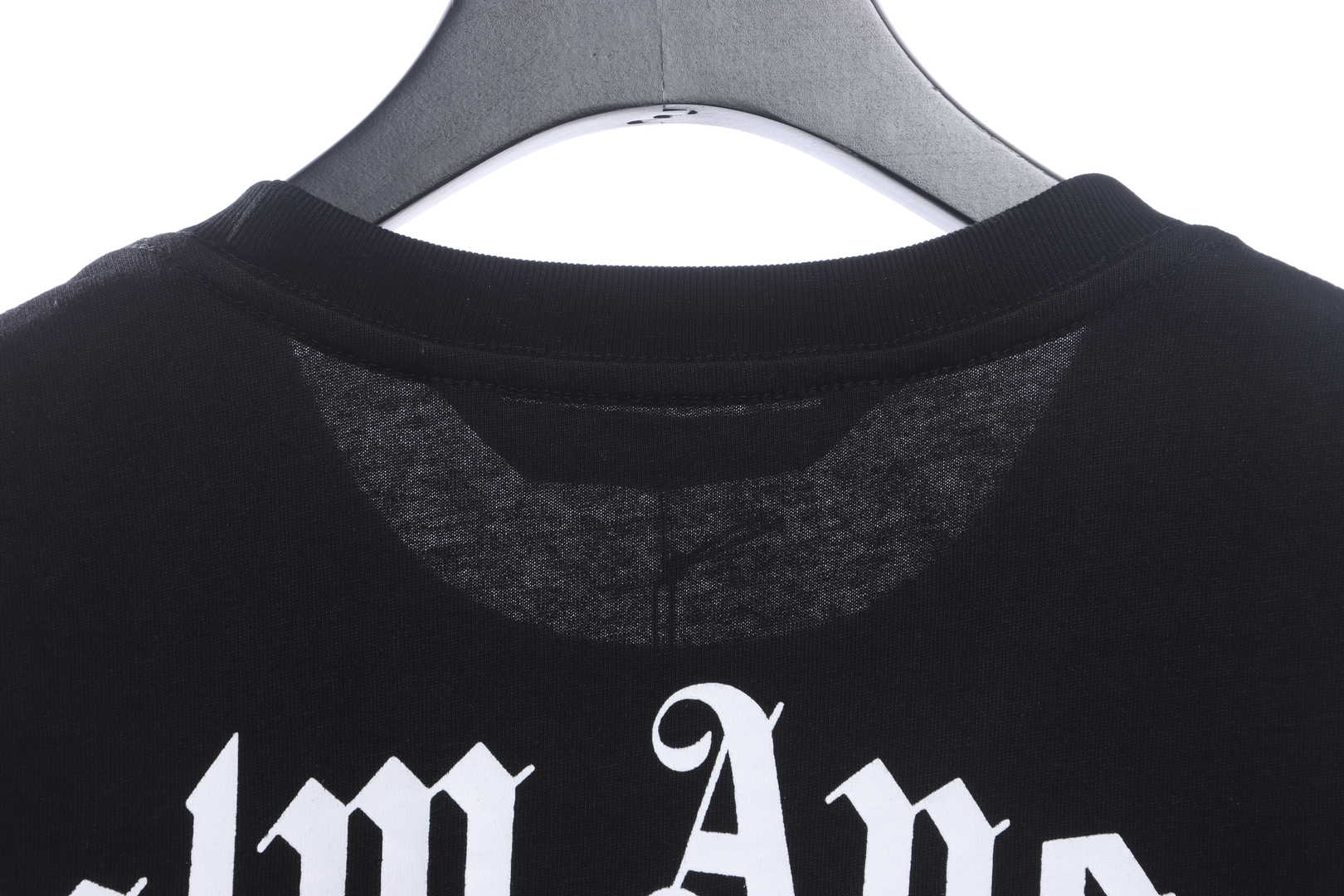 Palm Angels Yellow Broken Head Bear Print Short Sleeve black