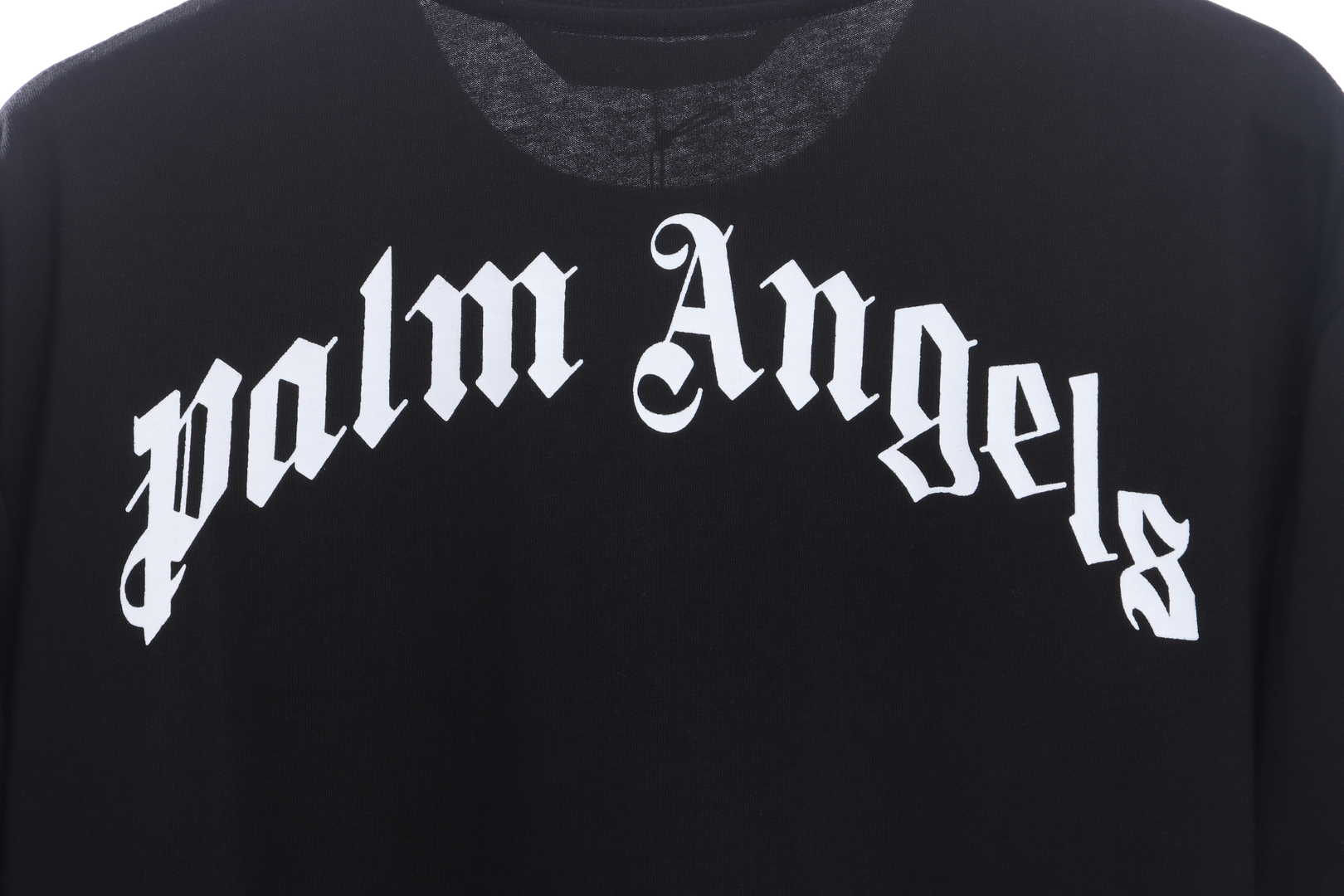 Palm Angels Yellow Broken Head Bear Print Short Sleeve black