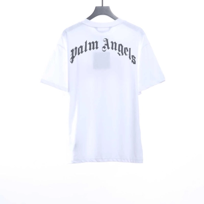Palm Angels Yellow Broken Head Bear Print Short Sleeve White 02