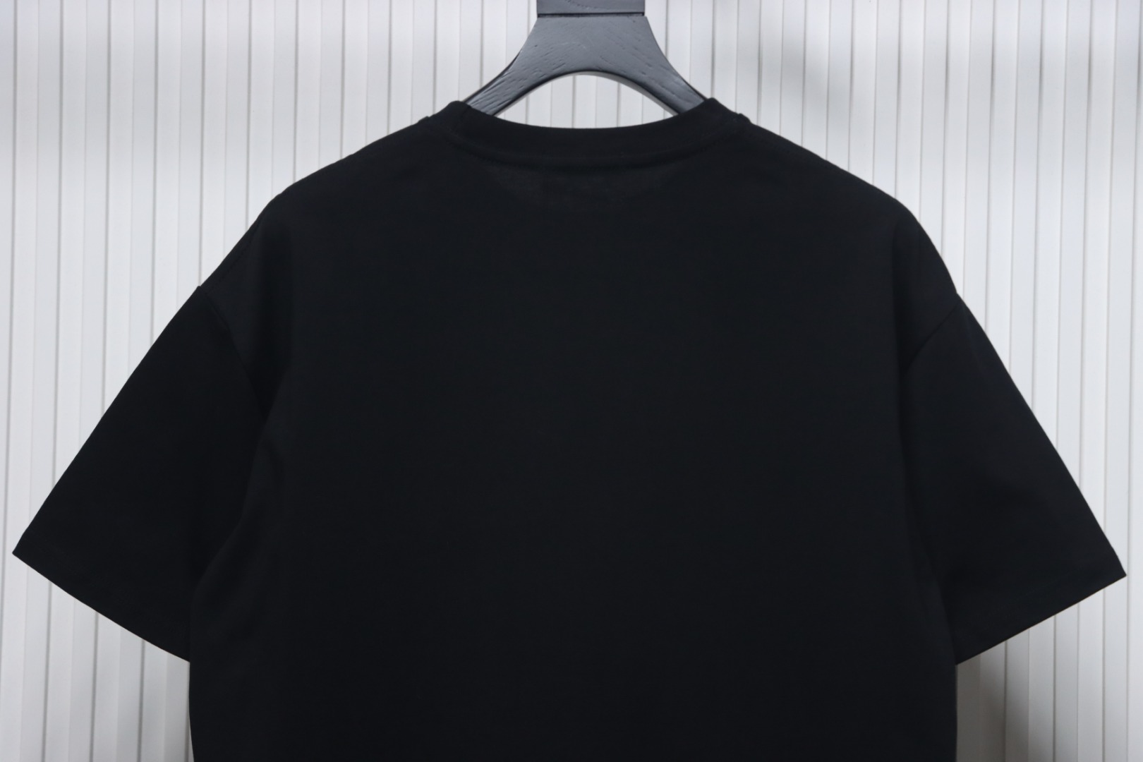 Prada 24ss Crown Medal Letter Embroidered Short Sleeve black