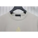 Prada 24ss Crown Medal Letter Embroidered Short Sleeve Gray Green