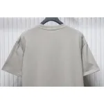 Prada 24ss Crown Medal Letter Embroidered Short Sleeve Gray Green