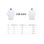 Prada 25ss chest embroidered patch logo short sleeve White