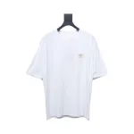 Prada 25ss chest embroidered patch logo short sleeve White