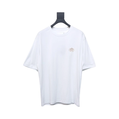Prada 25ss chest embroidered patch logo short sleeve White 01