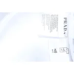 Prada 25ss chest embroidered patch logo short sleeve White