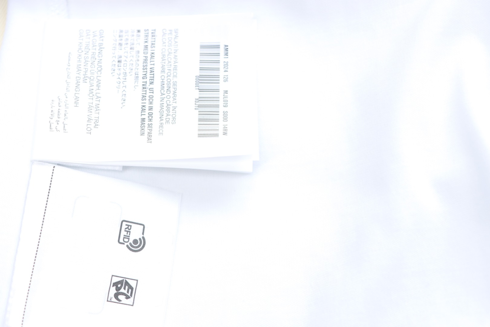 Prada 25ss chest embroidered patch logo short sleeve White