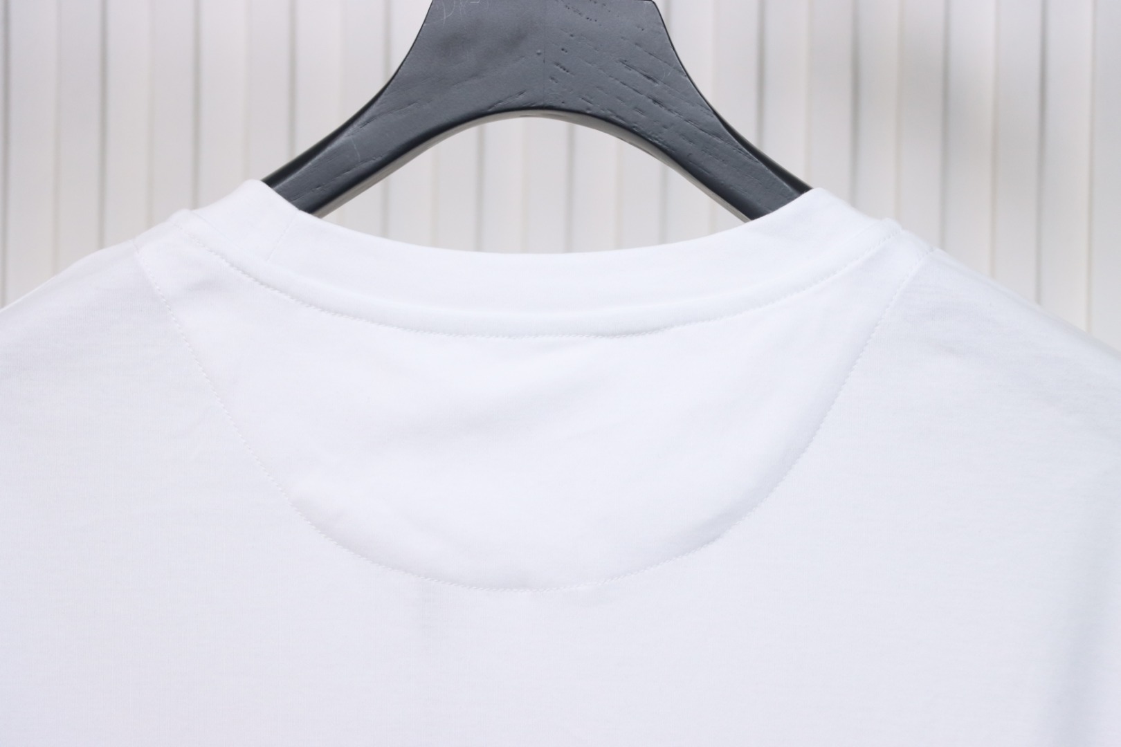 Prada 25ss chest embroidered patch logo short sleeve White