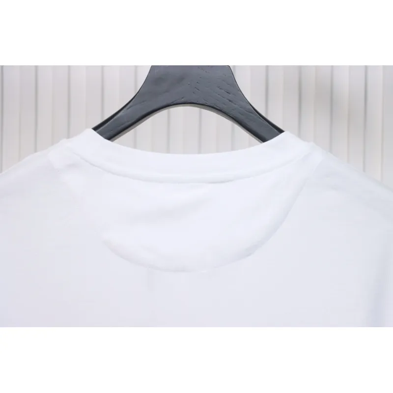 Prada 25ss chest embroidered patch logo short sleeve White