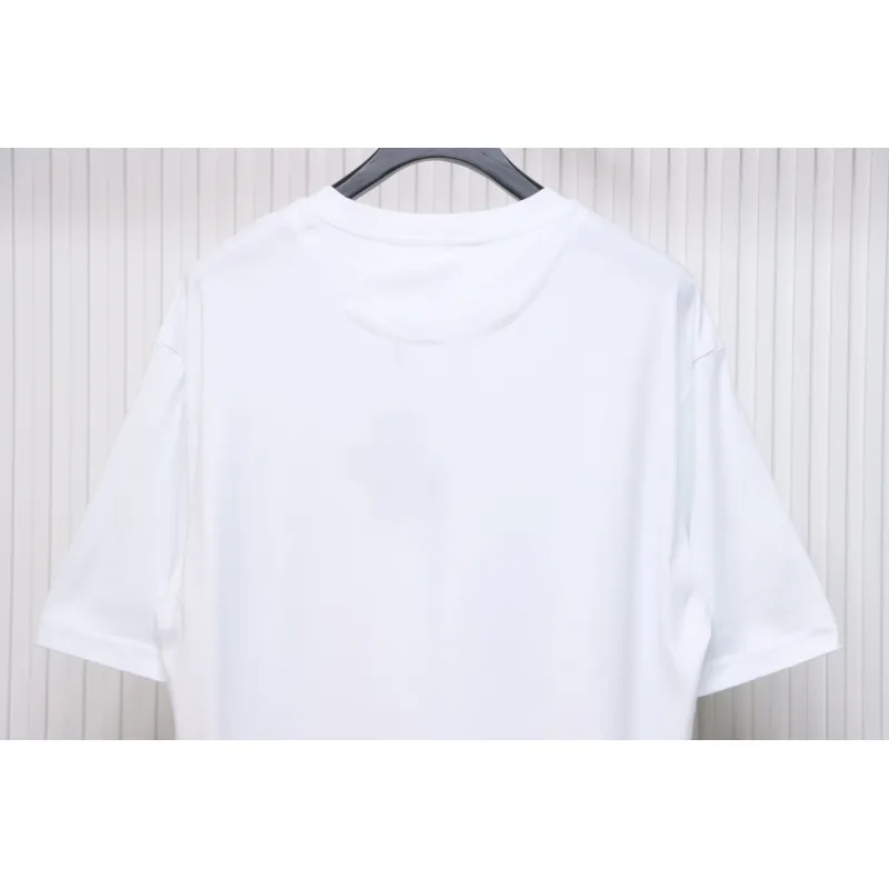 Prada 25ss chest embroidered patch logo short sleeve White