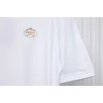 Prada 25ss chest embroidered patch logo short sleeve White