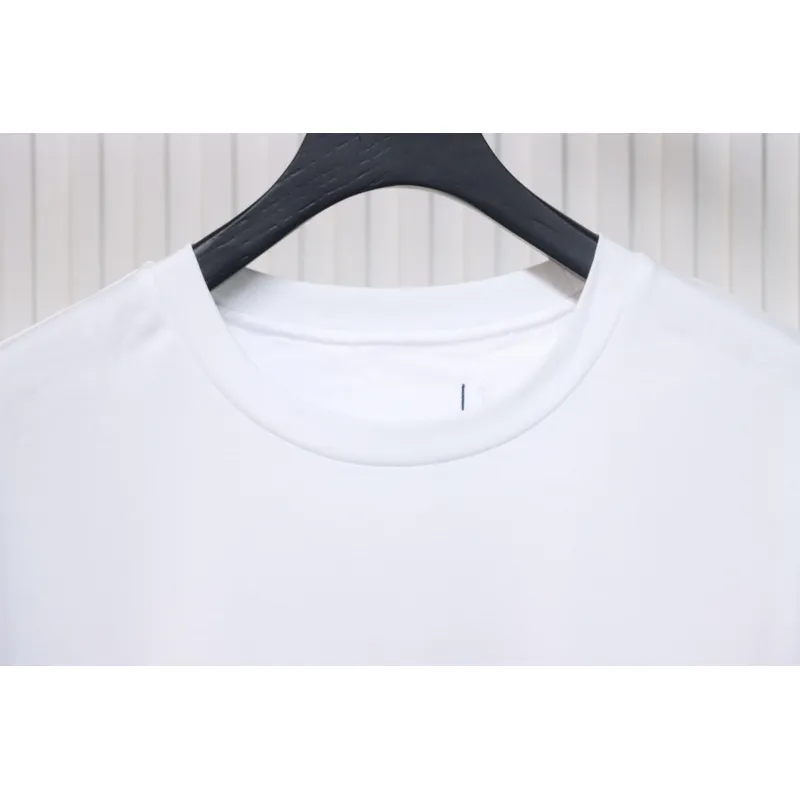 Prada 25ss chest embroidered patch logo short sleeve White