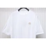 Prada 25ss chest embroidered patch logo short sleeve White