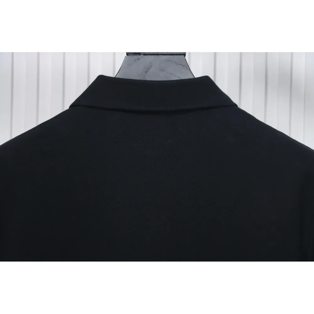 Prada New Chest Triangle Pocket Polo Short Sleeve black