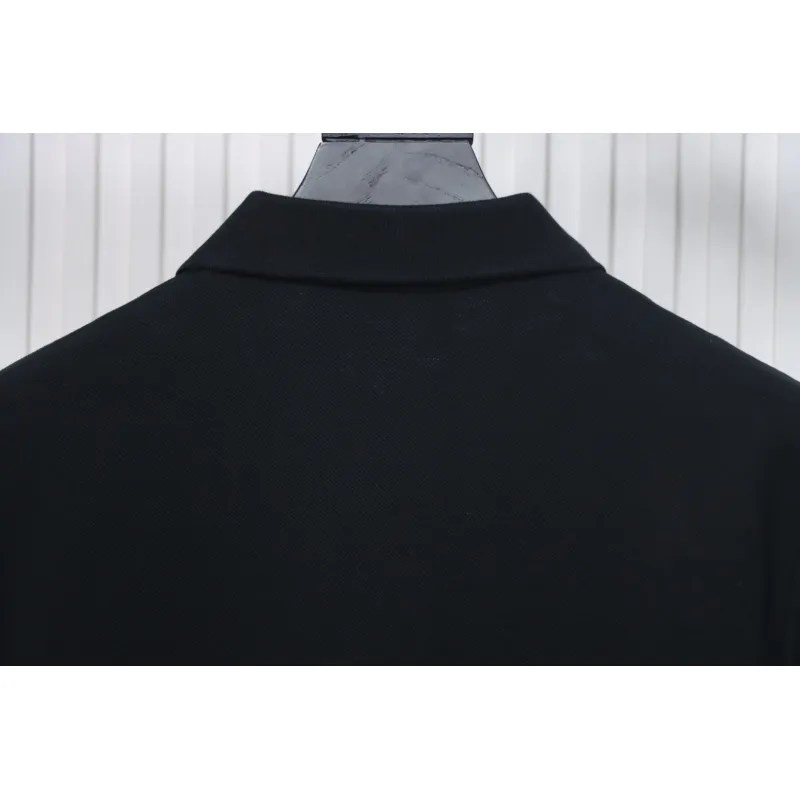 Prada New Chest Triangle Pocket Polo Short Sleeve black