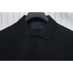 Prada New Chest Triangle Pocket Polo Short Sleeve black