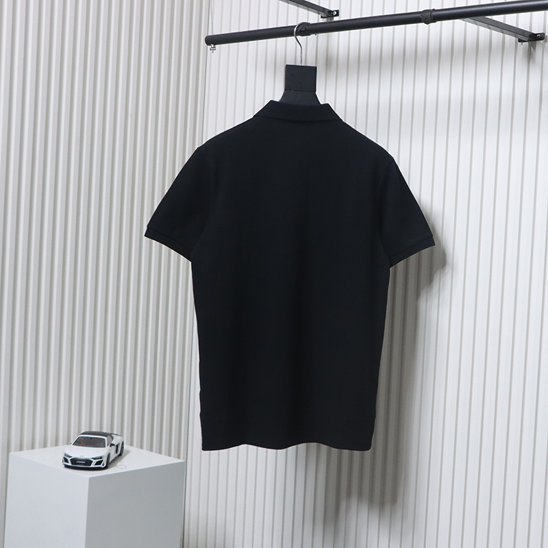 Prada New Chest Triangle Pocket Polo Short Sleeve black