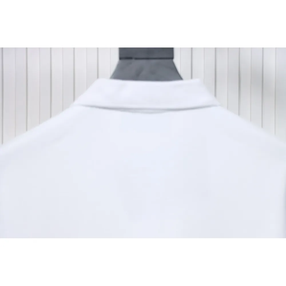Prada New Chest Triangle Pocket Polo Short Sleeve White