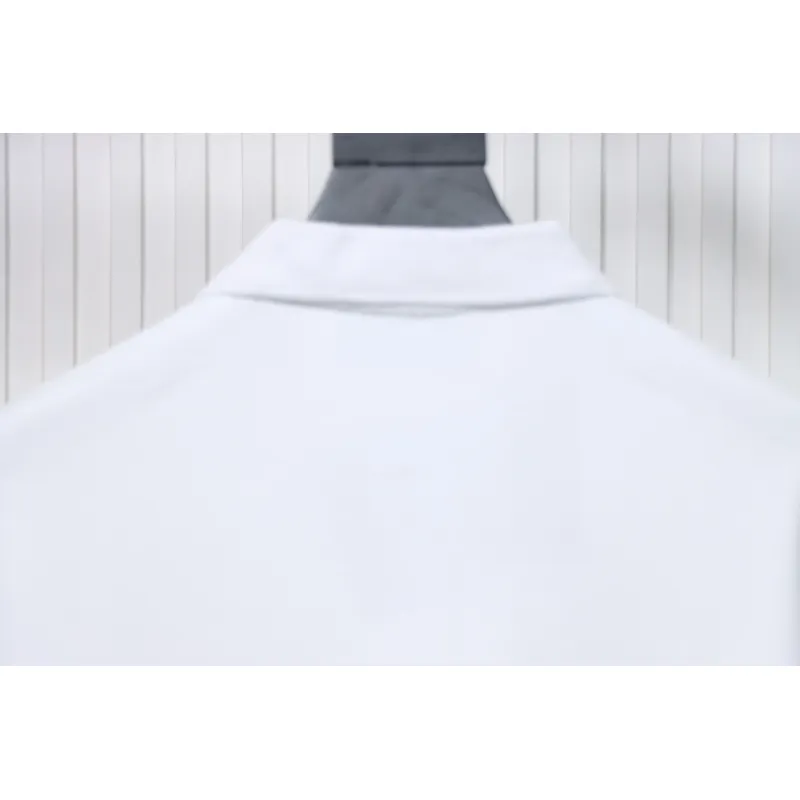 Prada New Chest Triangle Pocket Polo Short Sleeve White