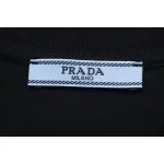 Prada PRD three-dimensional triangle logo short sleeve black