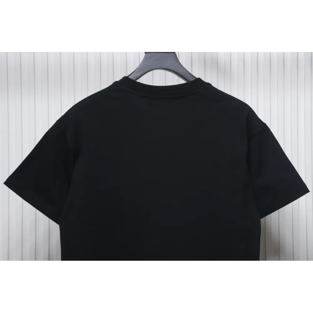 Prada PRD three-dimensional triangle logo short sleeve black