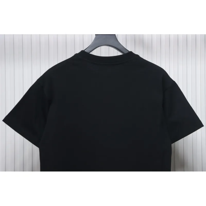 Prada PRD three-dimensional triangle logo short sleeve black