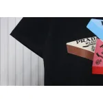 Prada PRD three-dimensional triangle logo short sleeve black