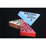 Prada PRD three-dimensional triangle logo short sleeve black