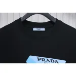 Prada PRD three-dimensional triangle logo short sleeve black