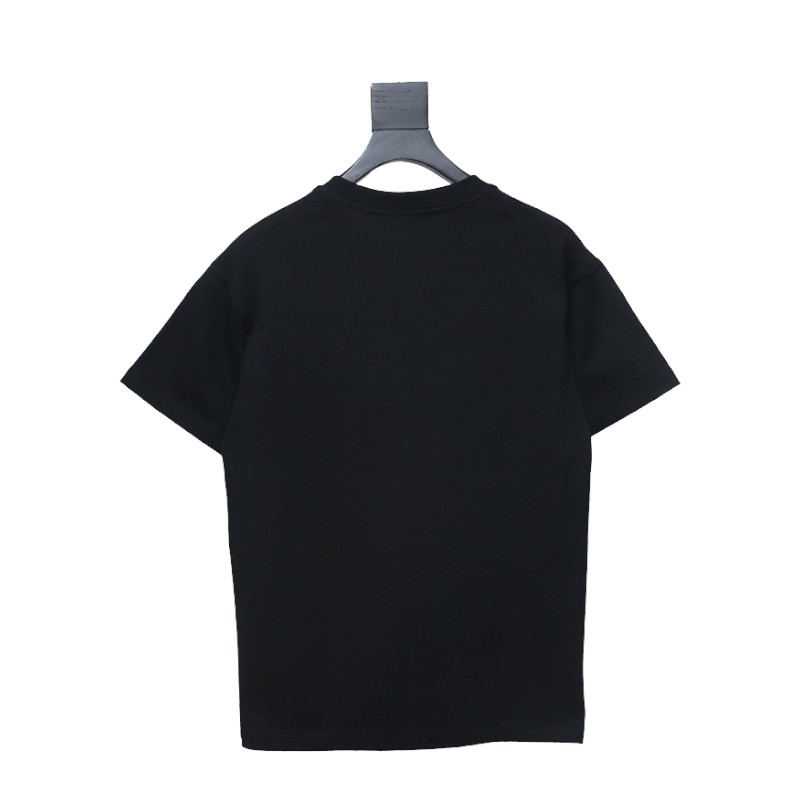 Prada PRD three-dimensional triangle logo short sleeve black